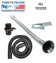 100293 Arm Kit Purex 38mm S/S Flexible conical cowl 
