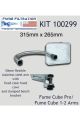 100299 Arm Kit Purex SS 50 mm. Flexible Arm Clear Hood Cowl 