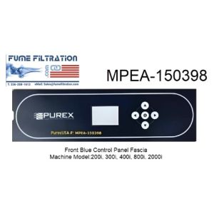 150398 Panel Faceplate Front Blue Control